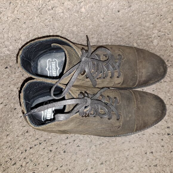 THURSDAY BOOT COMPANY-Captain-Dark Brown Suede-Lace Up-Sz 10.5-NEW/NO BOX - Picture 7 of 8